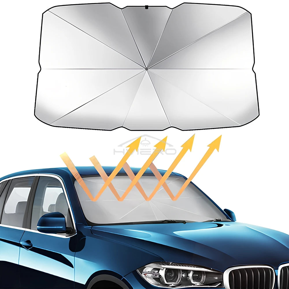 Foldable Car Windshield Sunshade - UV Protection & Easy Storage - image 4