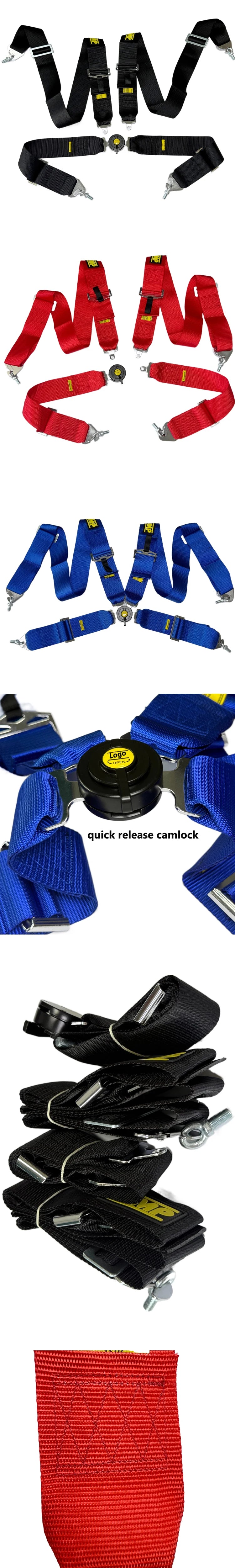 JDM 4-Point Snap-In Racing Seat Belt Harness - image 7