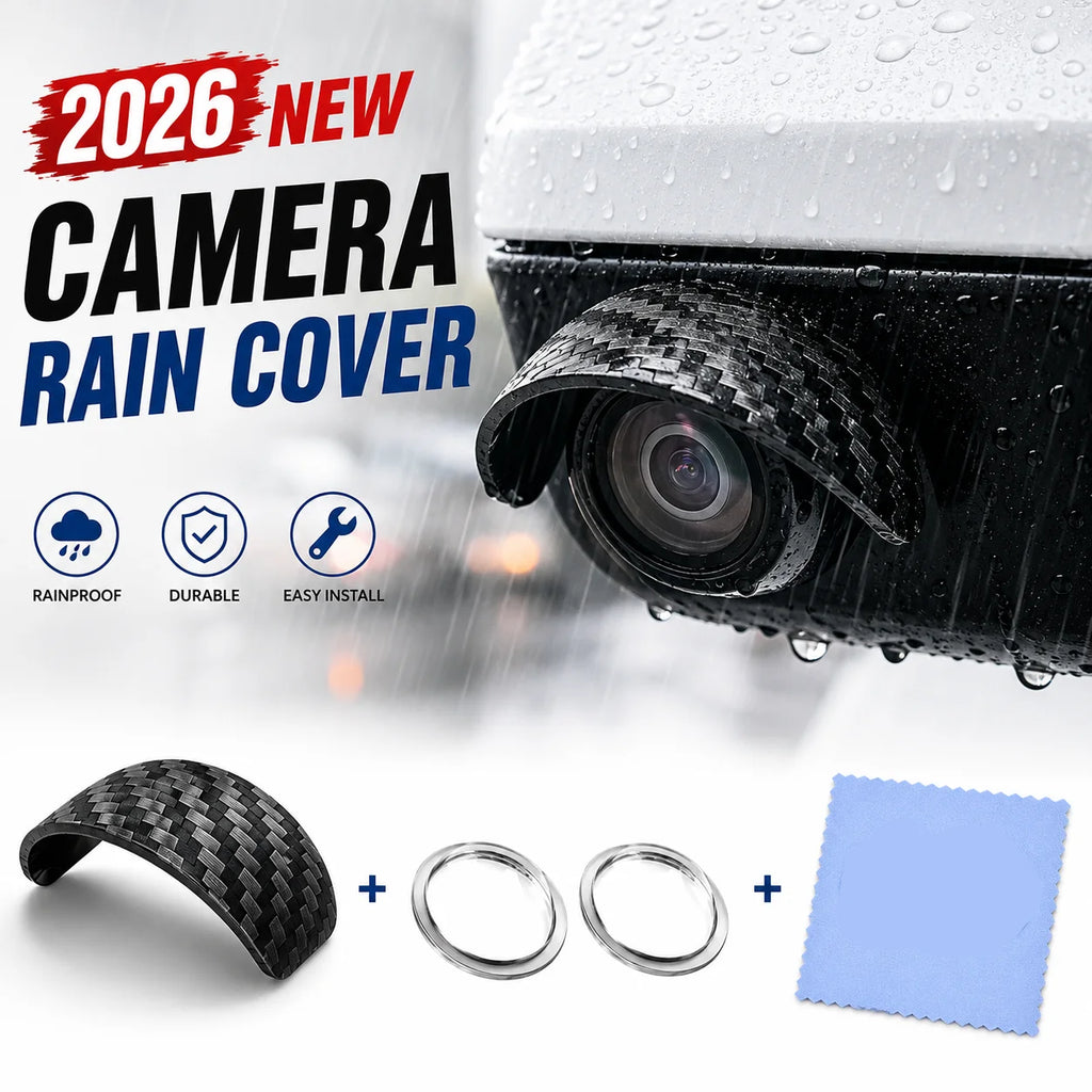 Universal Rear View Camera Rain Visor and Sun Shade Cover