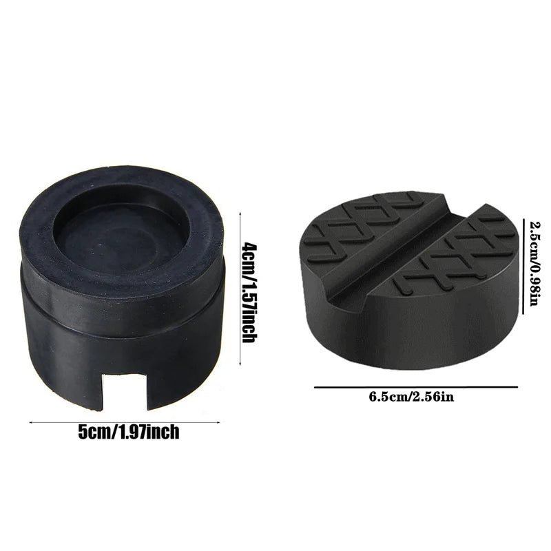 1/2PCS Universal Jack Rubber Support Pad Durable Wear Resistant Car Slotted Frame Rail Floor Socket Adapter Lifting Rubber Pad
