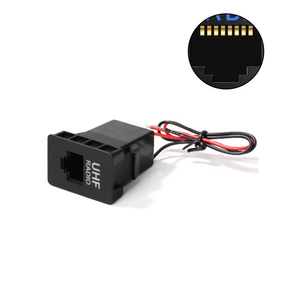 UHF Radio RJ45 Socket with Blue LED for Toyota RAV4 Hilux Prado - image 3