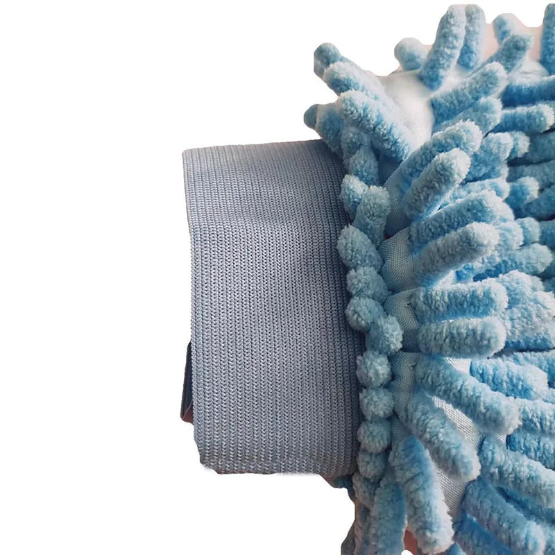 Thick Waterproof Chenille Car Wash Mitt, Double-Faced Detailing and Wax Glove