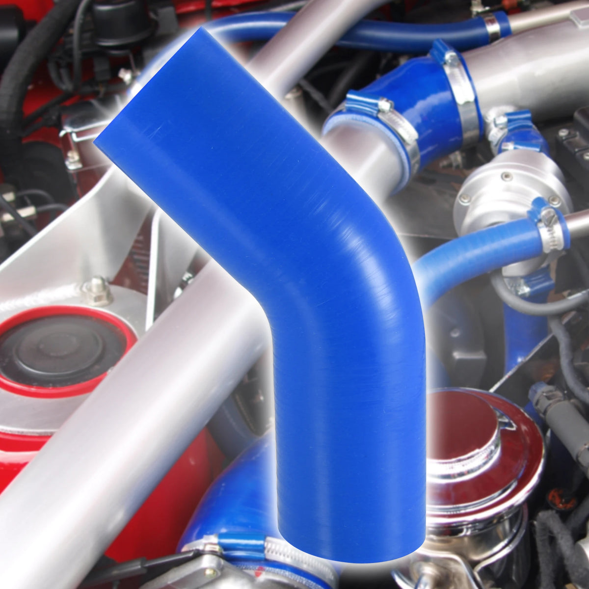 Universal 45° Silicone Intercooler Hose Reducer Coupler - image 2