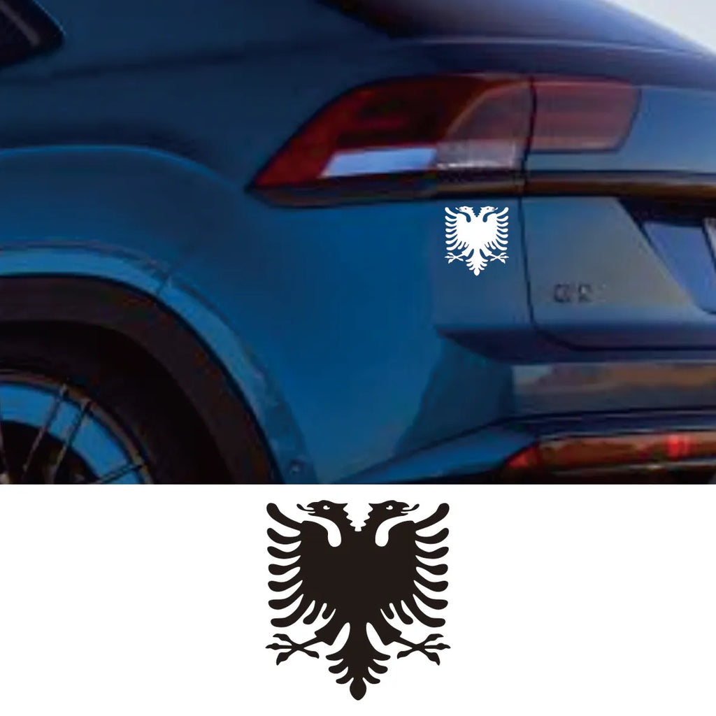 Albanian Double-Headed Eagle Vinyl Decal for Car or Truck