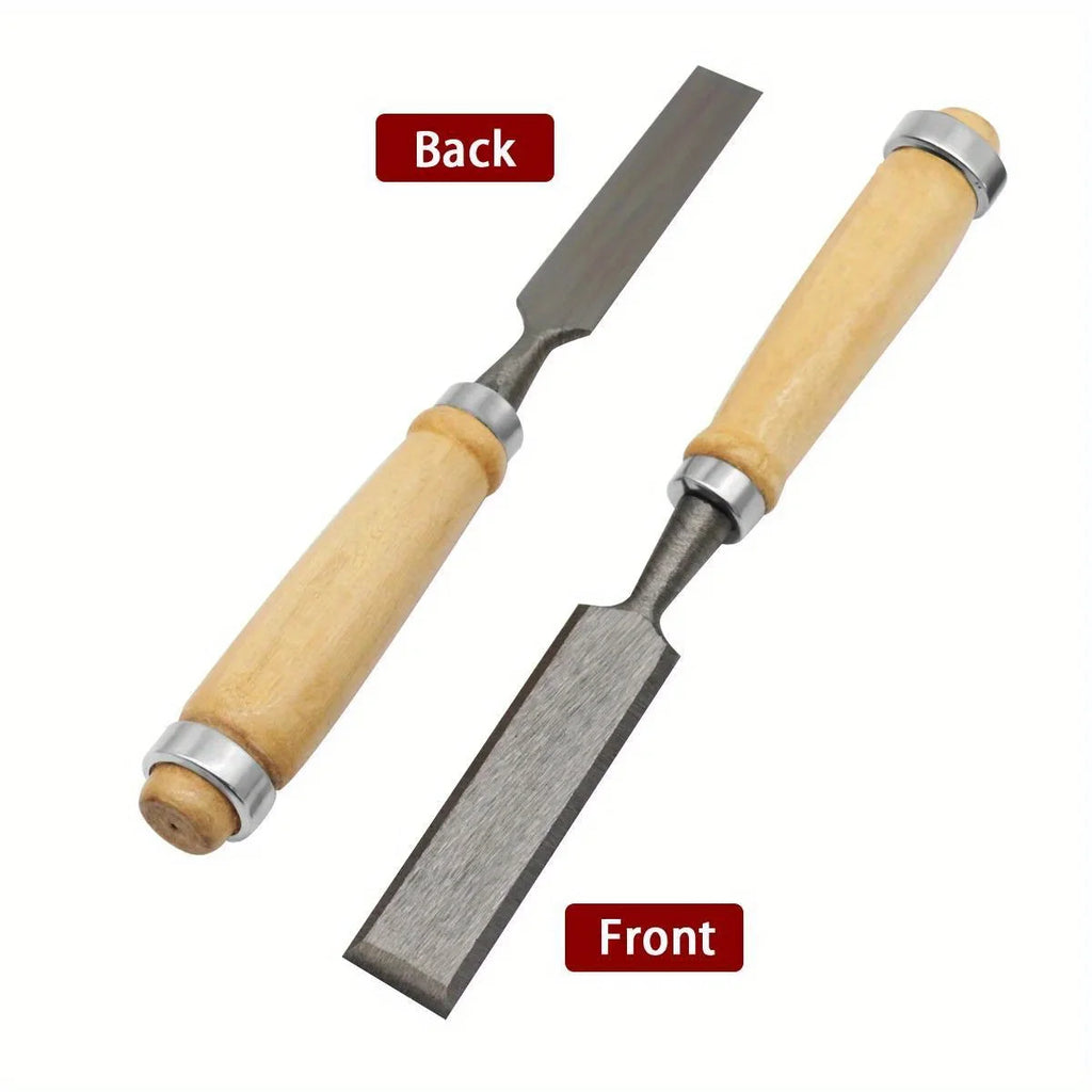 4Pcs 8/12/16/20mm Wood Carving Chisel Set Ergonomic Handle Woodworking Tools