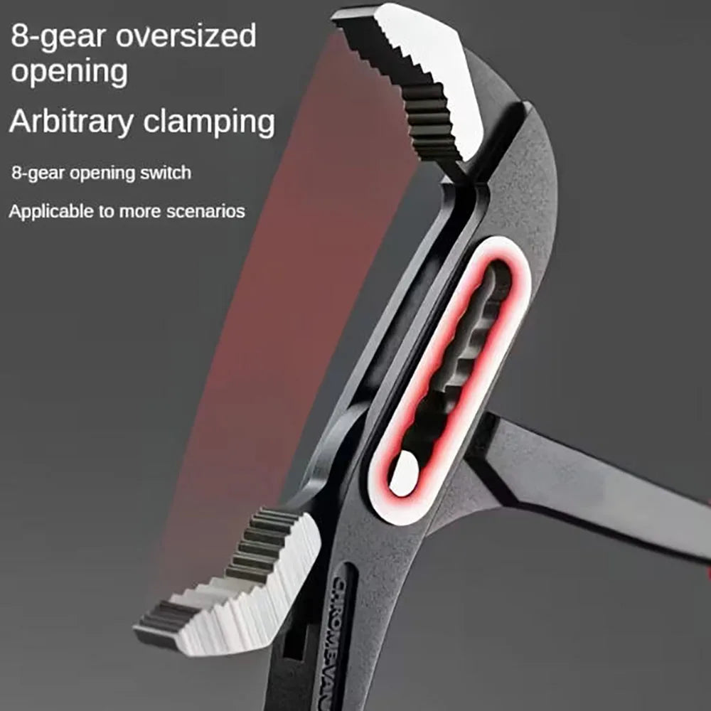 1pc Water Pump Pliers Plumbing Pipe Wrench Adjustable Clamp DIY Multi-Function Tool