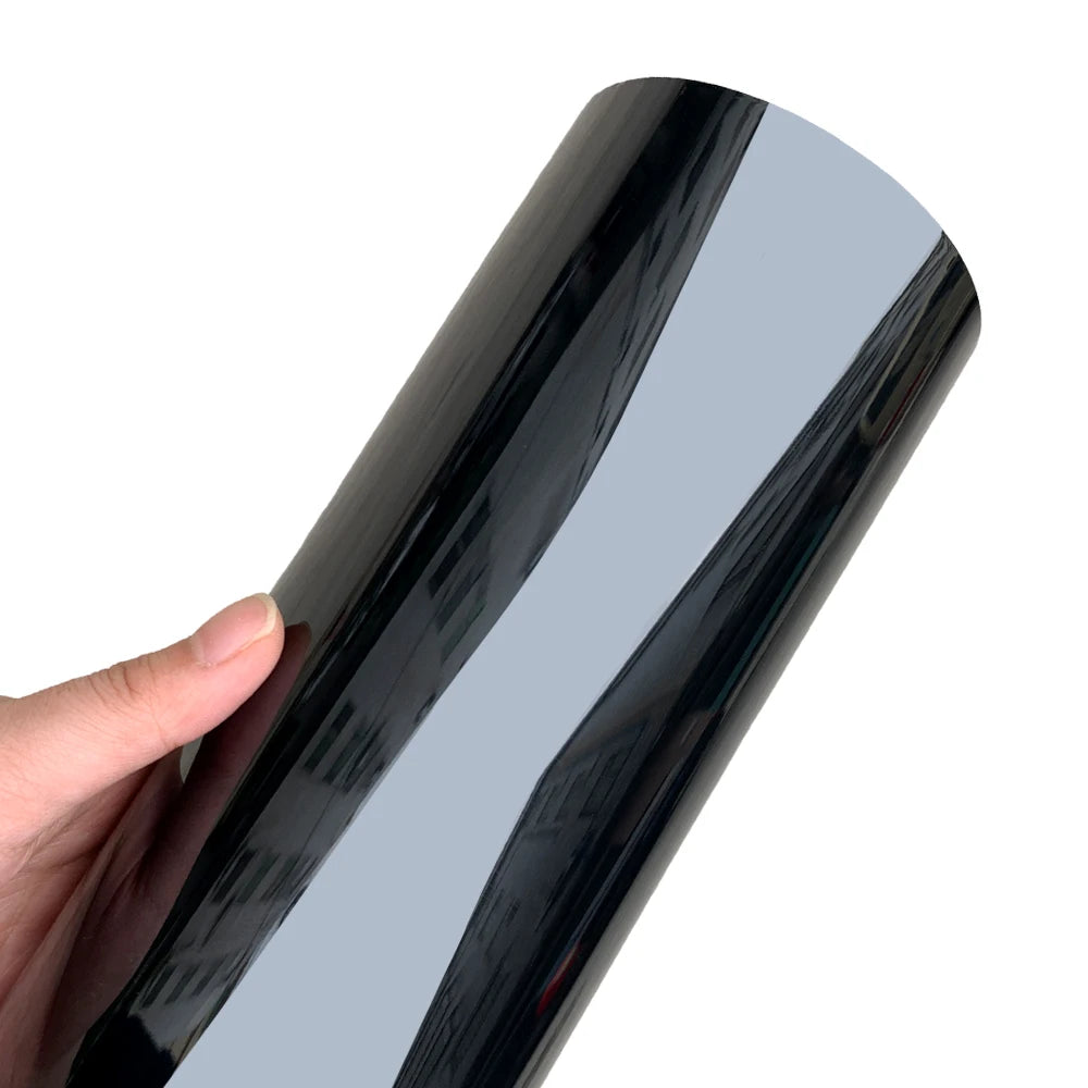 Carbon Fiber Car Body Vinyl Wrap, Matte and Glossy Black Film - view 13
