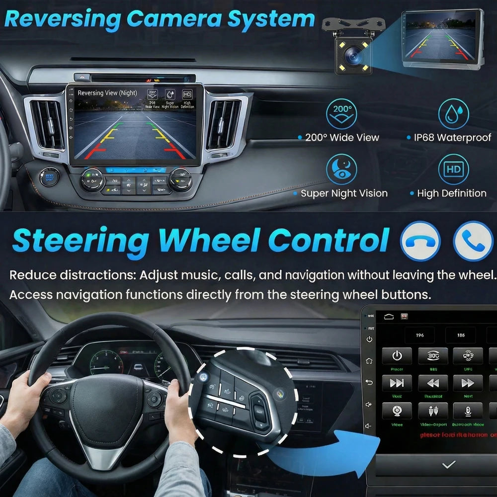 10" Android Touchscreen Car Stereo Dodge Ram 2013-2018 CarPlay GPS - image 3