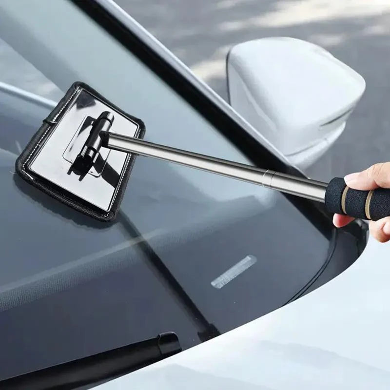 Telescopic Windshield Squeegee and Glass Cleaning Tool