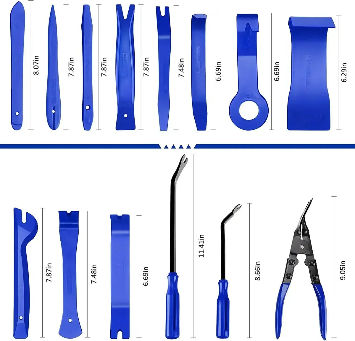 Auto Trim Removal Tool Set - Interior Panel & Clips Pry Kit - image 20