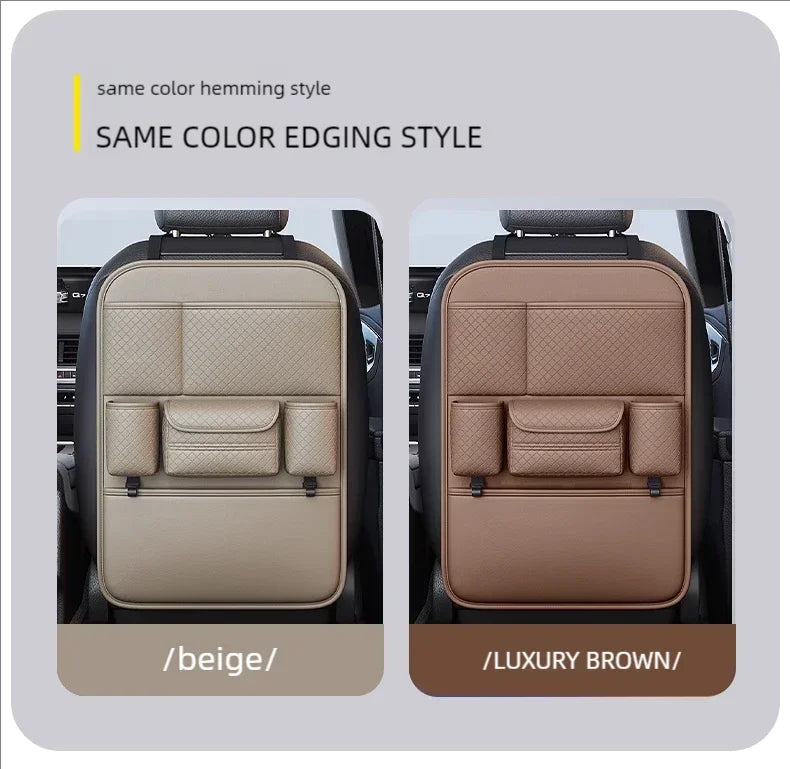 Car Seat Back Organizer with Kick Mat
