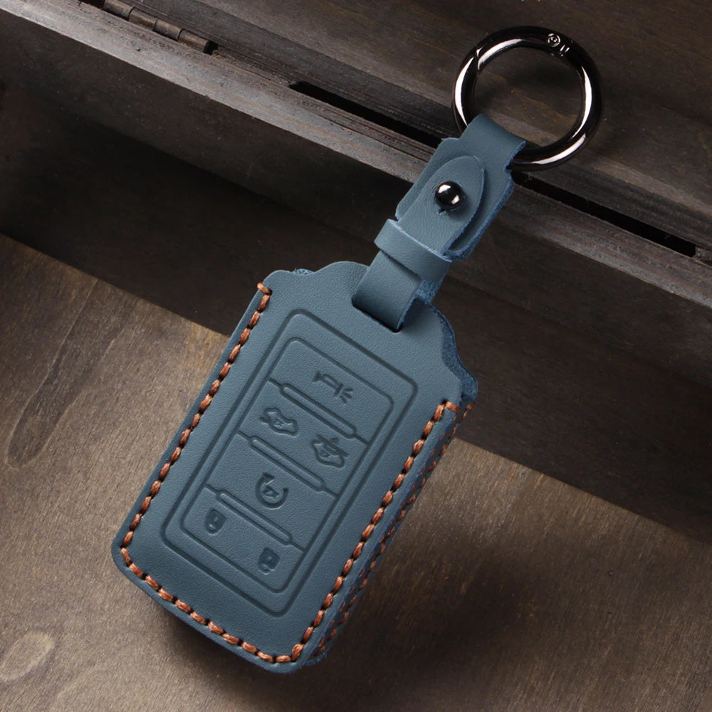 Premium Leather Key Fob Cover for Dodge RAM & Jeep Vehicles - image 8