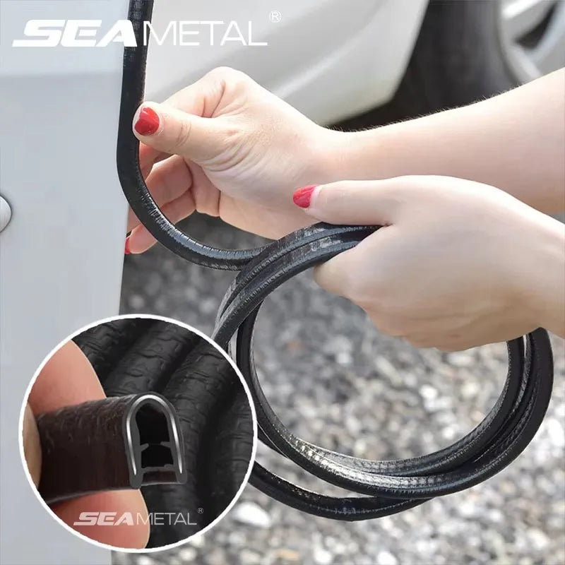 Car door edge seal strip, U-shape anti-scratch guard trim in 2m, 5m and 10m