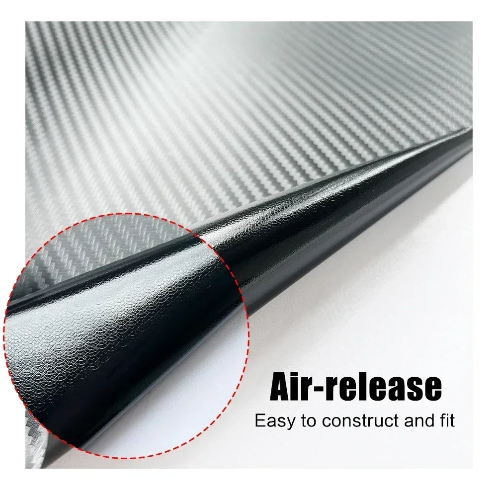 3D Carbon Fiber Vinyl Wrap Roll - Self-Adhesive Waterproof Car Sticker - image 3
