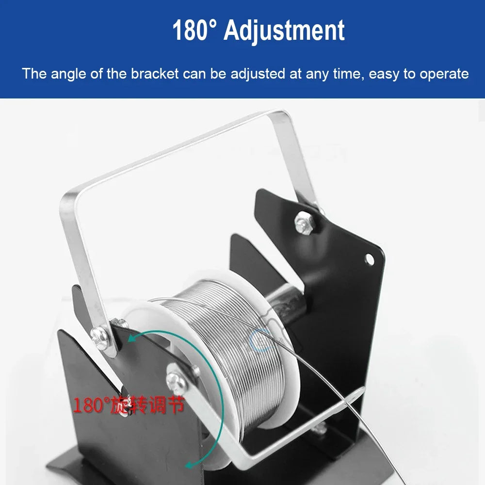 Solder Dispenser Reel Soldering Wire Stand Holder For Soldering Iron Stand Tin Welding Wire Bracket Tin Wire Rack Line Seat