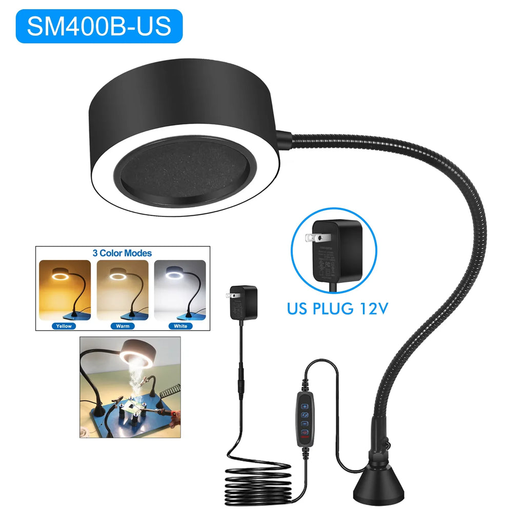 NEWACALOX Welding Fume Extractor Soldering Light 3-Piece Activated Carbon Filter Welding Tool Kit  DIY Welding Fan