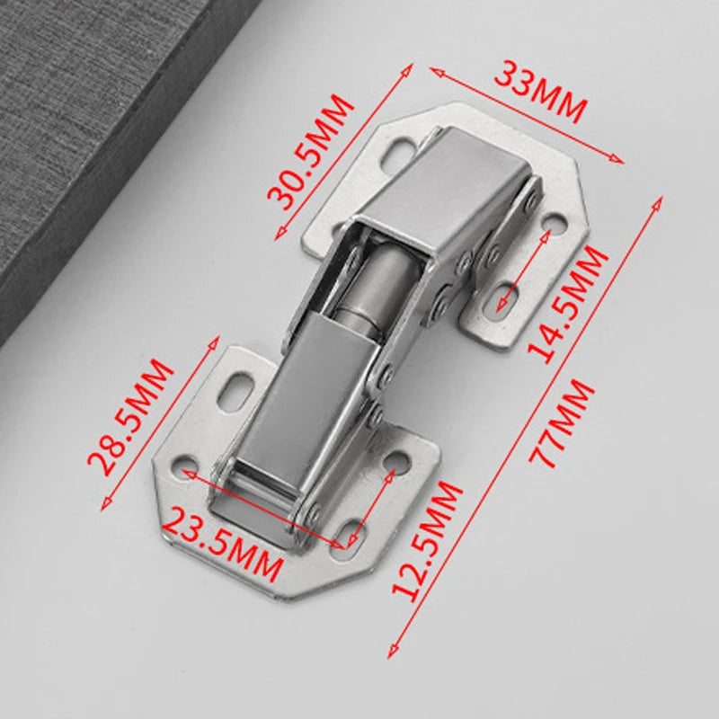 90° No-Drill Cabinet Hinges, 2/4/10 Pack