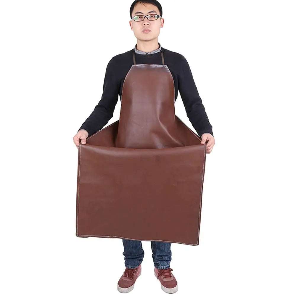 Polyurethane Leather Welding Apron Equipments Welder Thermal Insulation Protection Wear Electric Welding Anti Scalding Aprons
