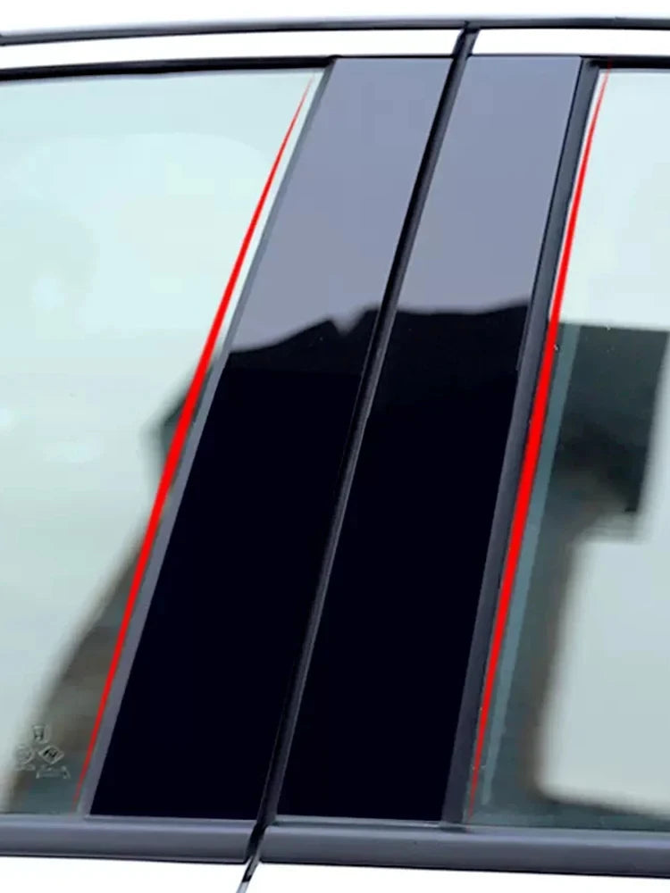 6pc Gloss Window Pillar Post Trim for BMW 1 Series E81 to E88 - view 9
