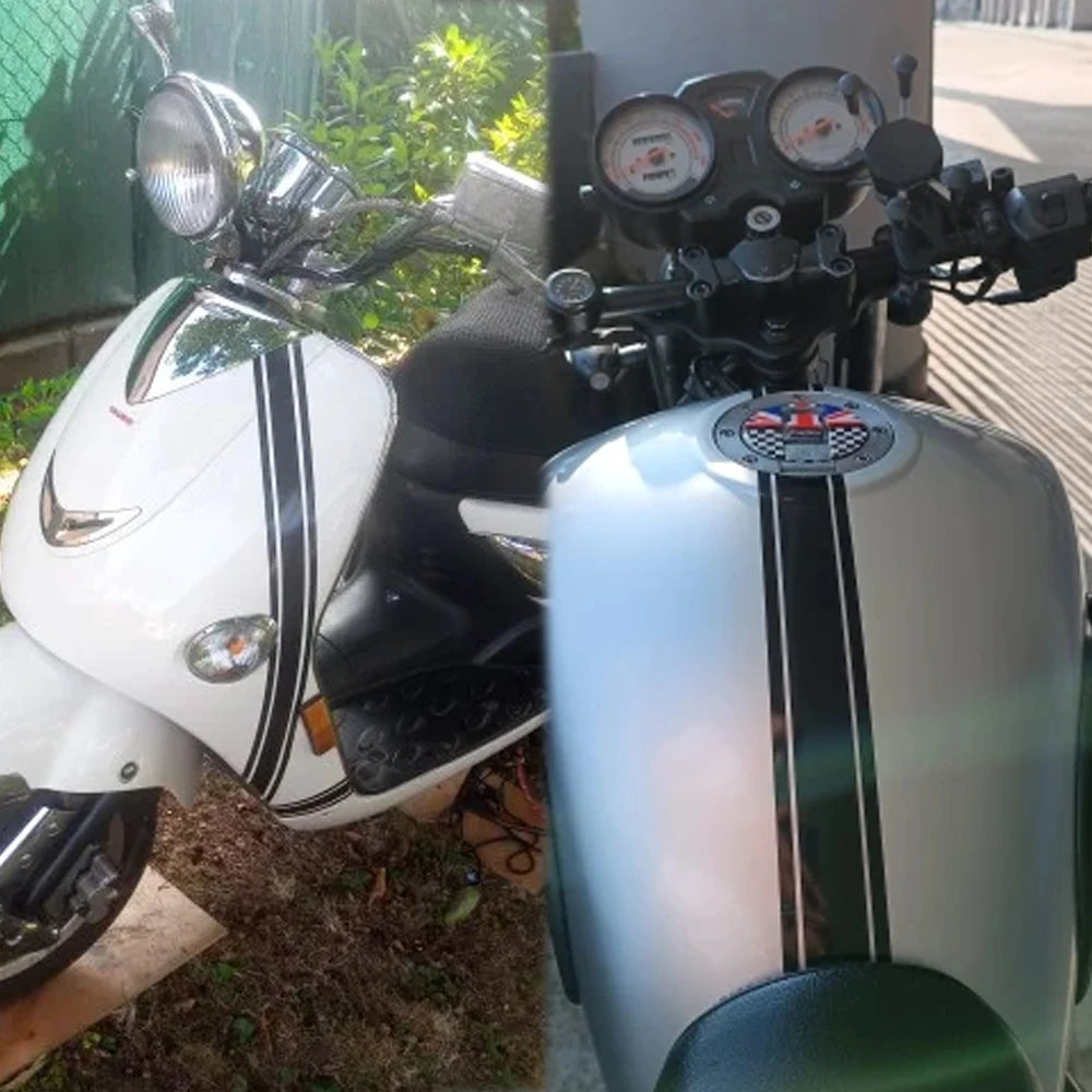 50cm DIY Motorcycle Pinstripe Decals for Tank, Fairing and Helmet - view 2
