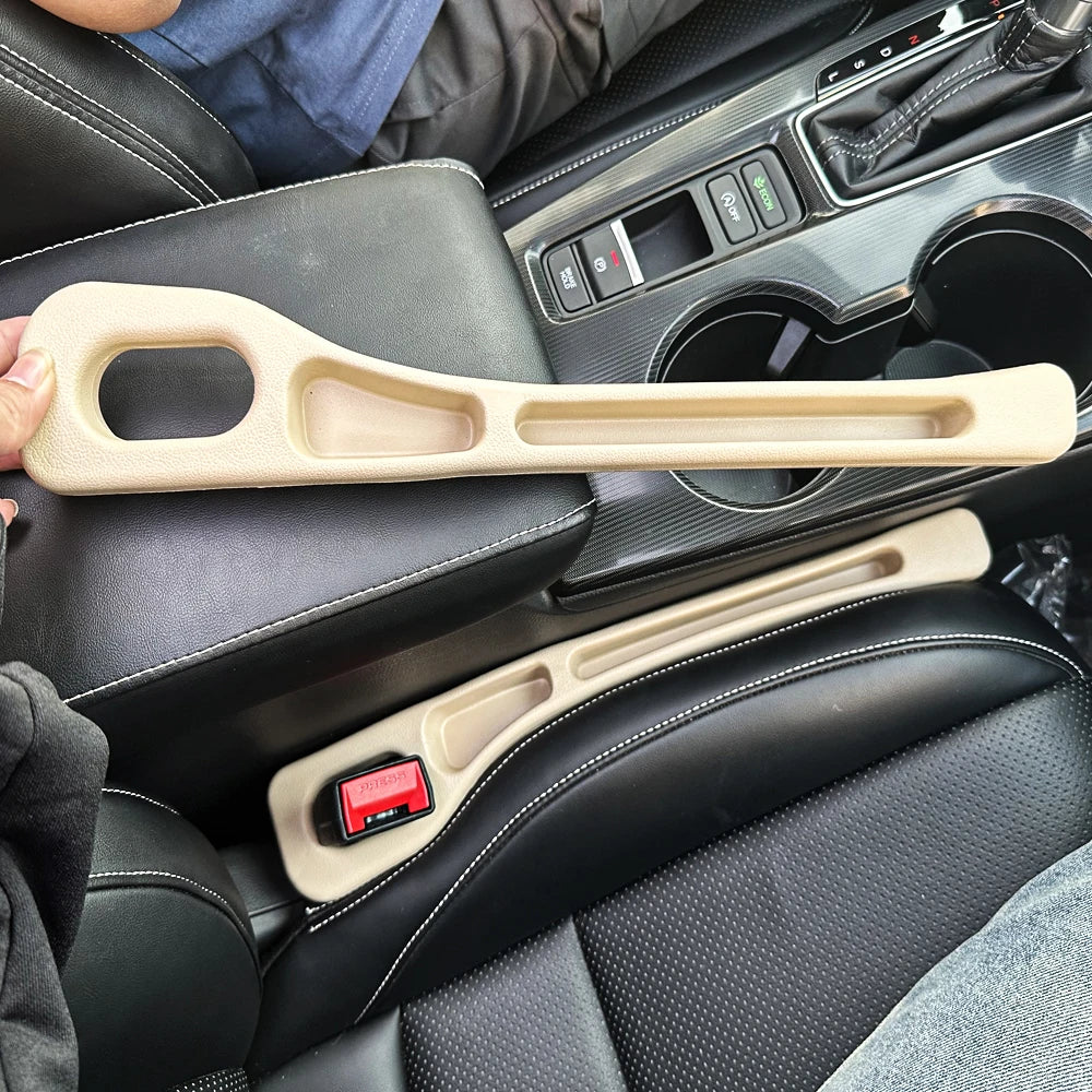 Car Seat Gap Filler with Dual Slots, Set of 2