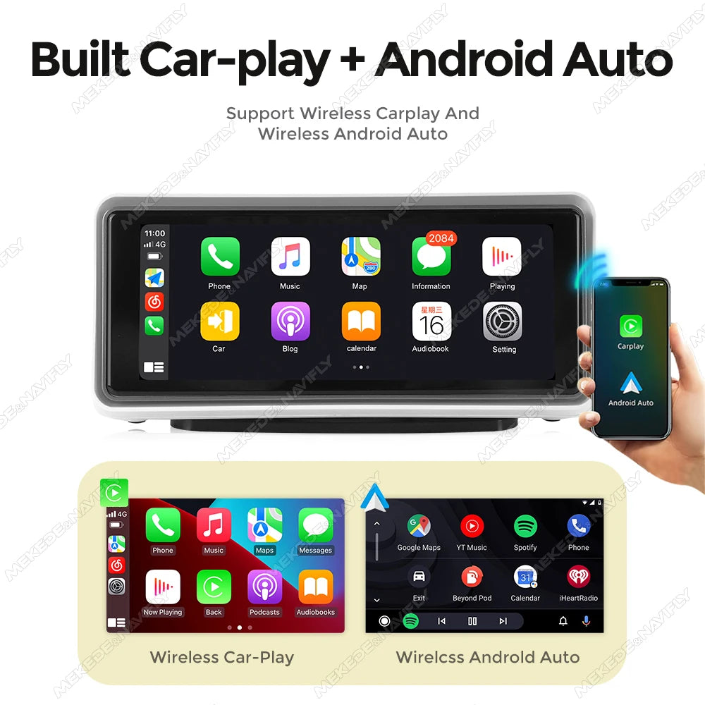 MEKEDE 6.86" Universal Car MP5 Player Wireless CarPlay & Android Auto - image 4