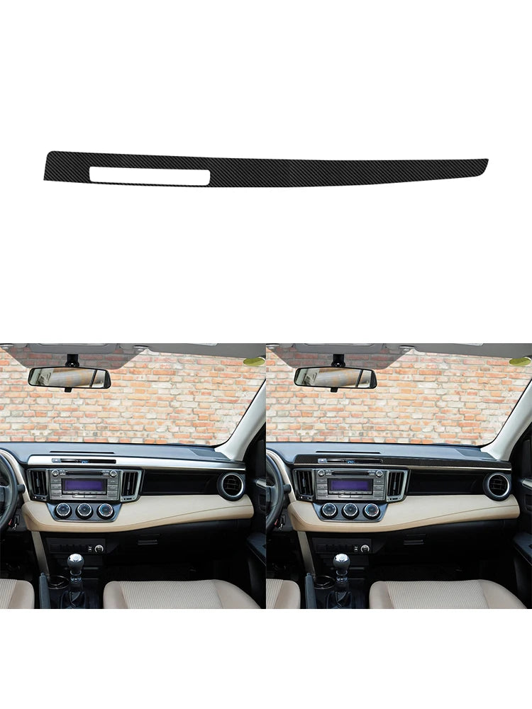 Carbon Fiber Dashboard Stickers for Toyota RAV4 2013-2015 - image 7