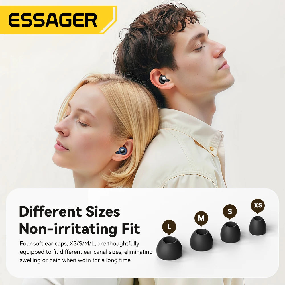 Soft Silicone Earplugs for Sleep, Study & Travel