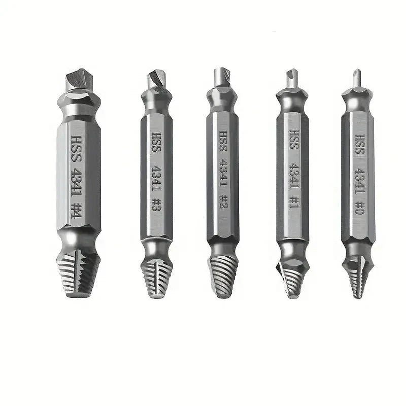 Screw Extractor Drill Bit Set - Removes Stripped Bolts - image 7