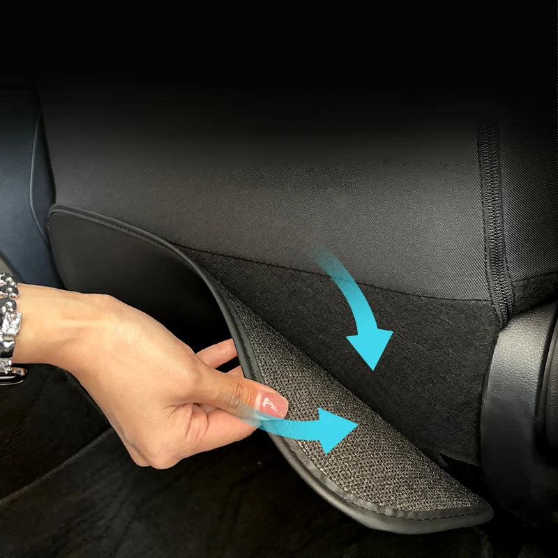 Microfiber Car Seat Back Protector for Toyota – Anti-Kick Mat