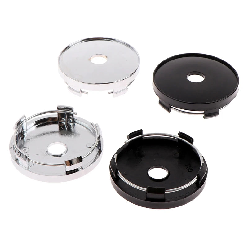 Black 60mm Wheel Hub Caps (4-Pack) – Universal Car Wheel Styling - image 4