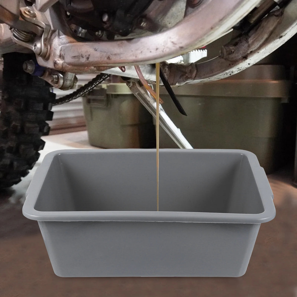 Extra Thick Plastic Engine Oil Drain Pan Durable Reliable Automotive Fluid Drain Pan Prevents Pollution Versatile Capacity