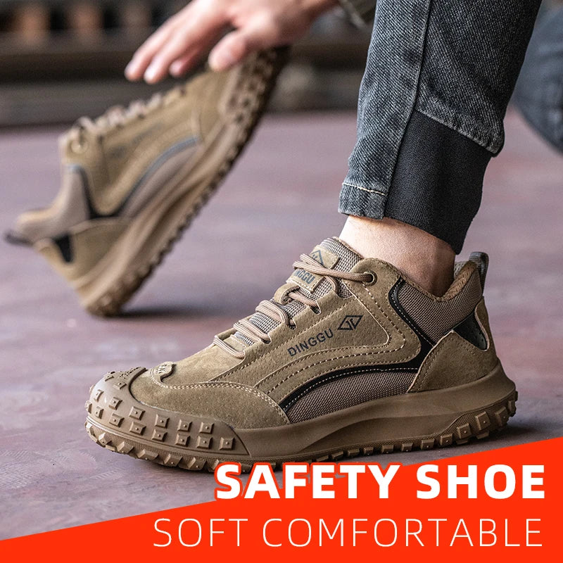 Men's All-Season Steel Toe Work Shoes, Anti-Smash - image 2