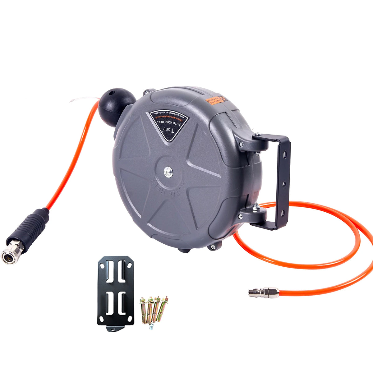 Heavy Duty Automatic Retractable Hose Reel with 180 Degree Swivel Bracket