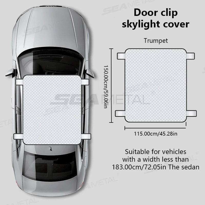 Car Sunroof Cover for Snow, Frost and Sun, Small or Large