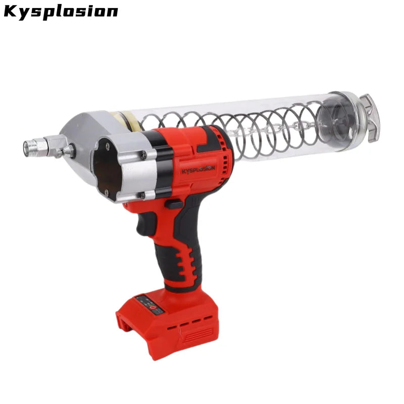 Brushless Electric Grease Gun, Wireless Fully Automatic High-Pressure Excavator Grease Gun, Compatible with 18V Battery