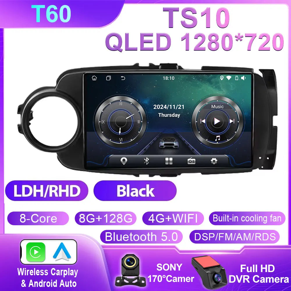 Toyota Yaris 2012-2017 Android Car GPS Radio Bluetooth - image 14