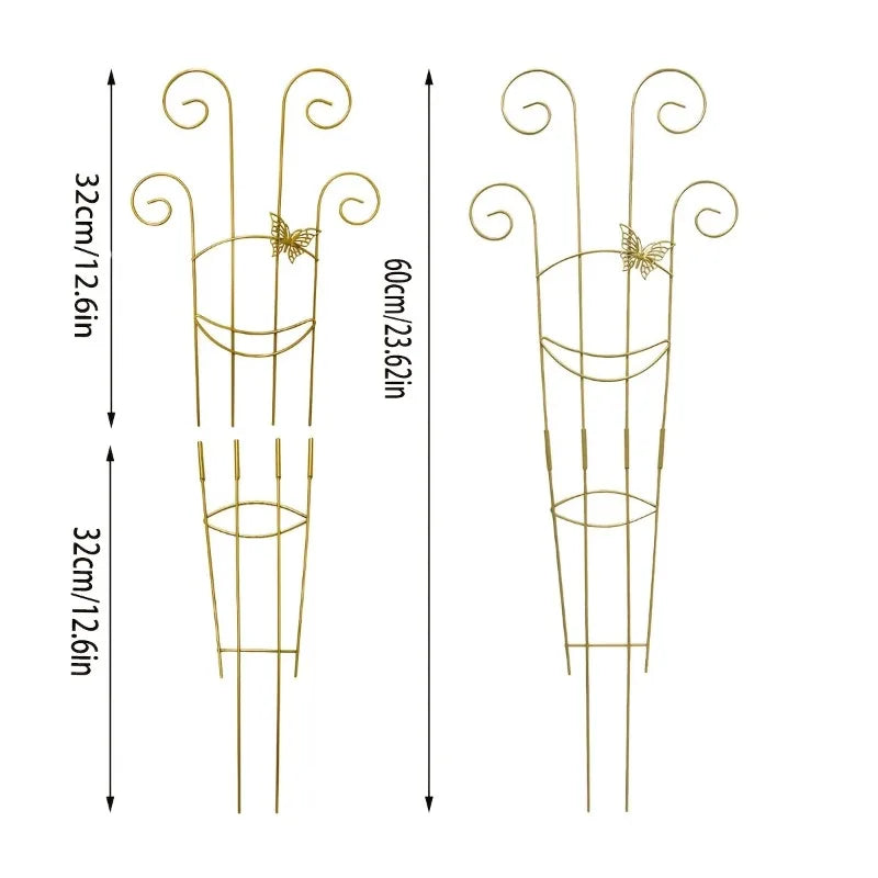 Iron Flower Trellis Frame Stand – Climbing Plant Rack