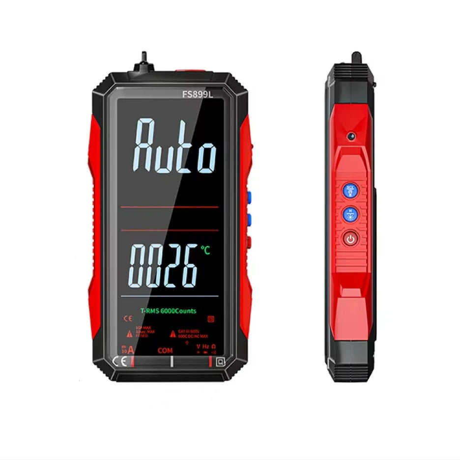 Digital Multimeter 4.8'' Full Color LCD 6000 Counts Auto-ranging Multimeter with Rechargeable Battery for Electronics Testing