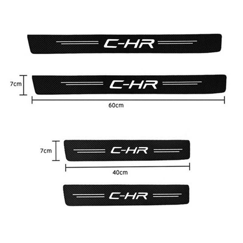Carbon Fiber Door Scratch Protector Sticker for Toyota Camry RAV4 - image 9