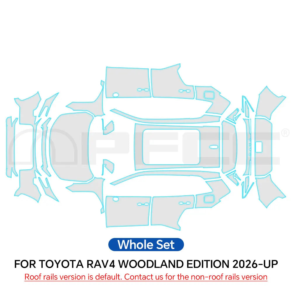 TPU Paint Protection Film Compatible with Toyota RAV4 2026-2027