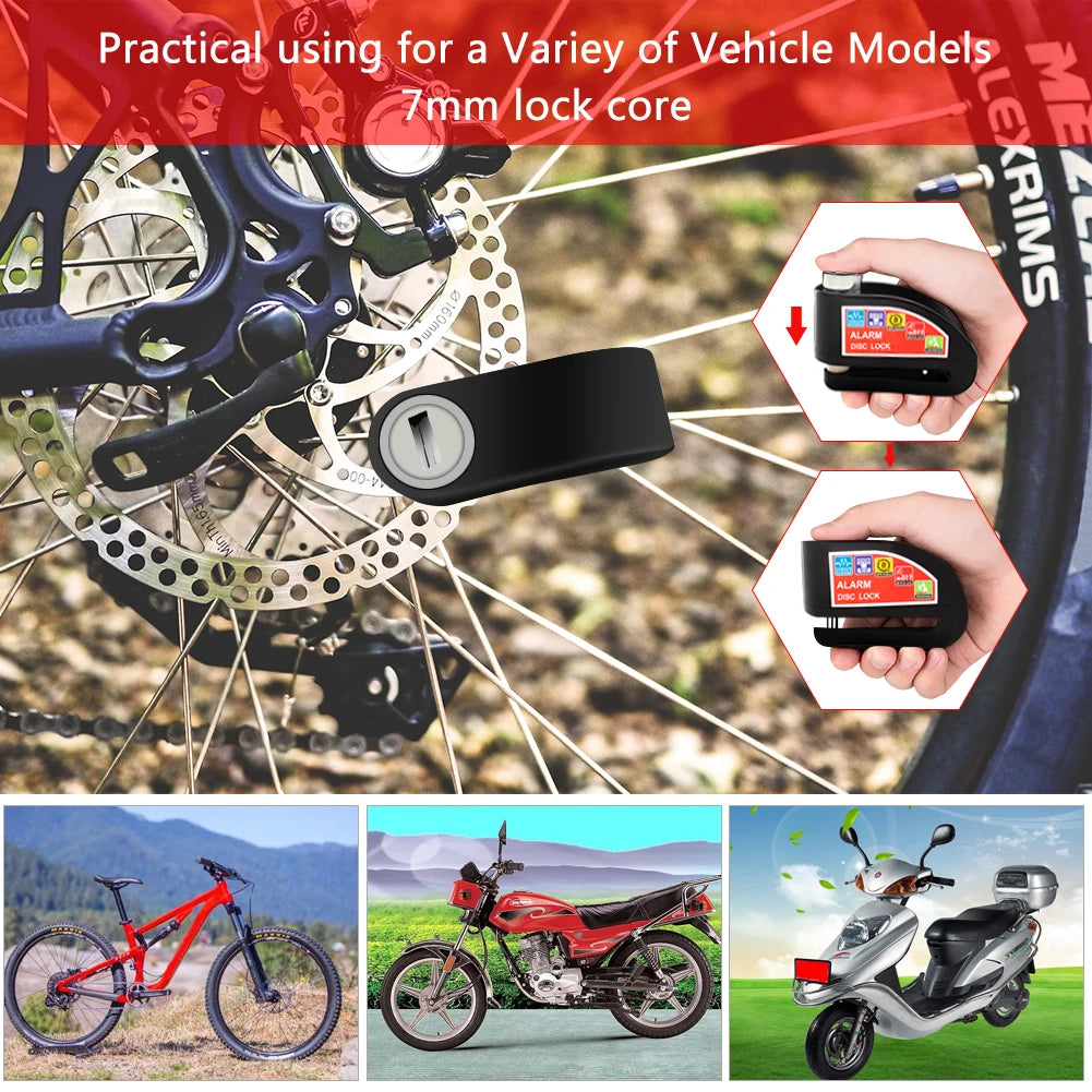 Aluminum Disc Lock Alarm for Motorcycles & Bicycles - image 16