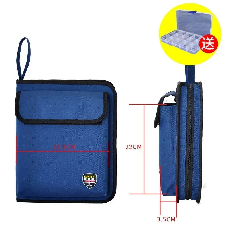 Small Canvas Electrician Repair Tool Bag Professional Parts Organizer Pouch