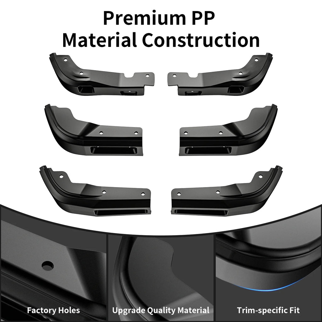 6PCS Mudguards for GMC Sierra 2019-2025 Accessories Front & Rear Mud Flaps Custom for GMC Sierra 1500, Anti-Scratch All Weather