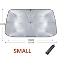 Retractable Umbrella Windshield Sun Shade