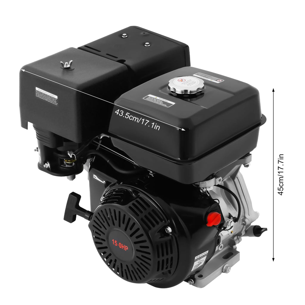 420cc 15HP Gas Engine, 4-Stroke OHV, Pull Start