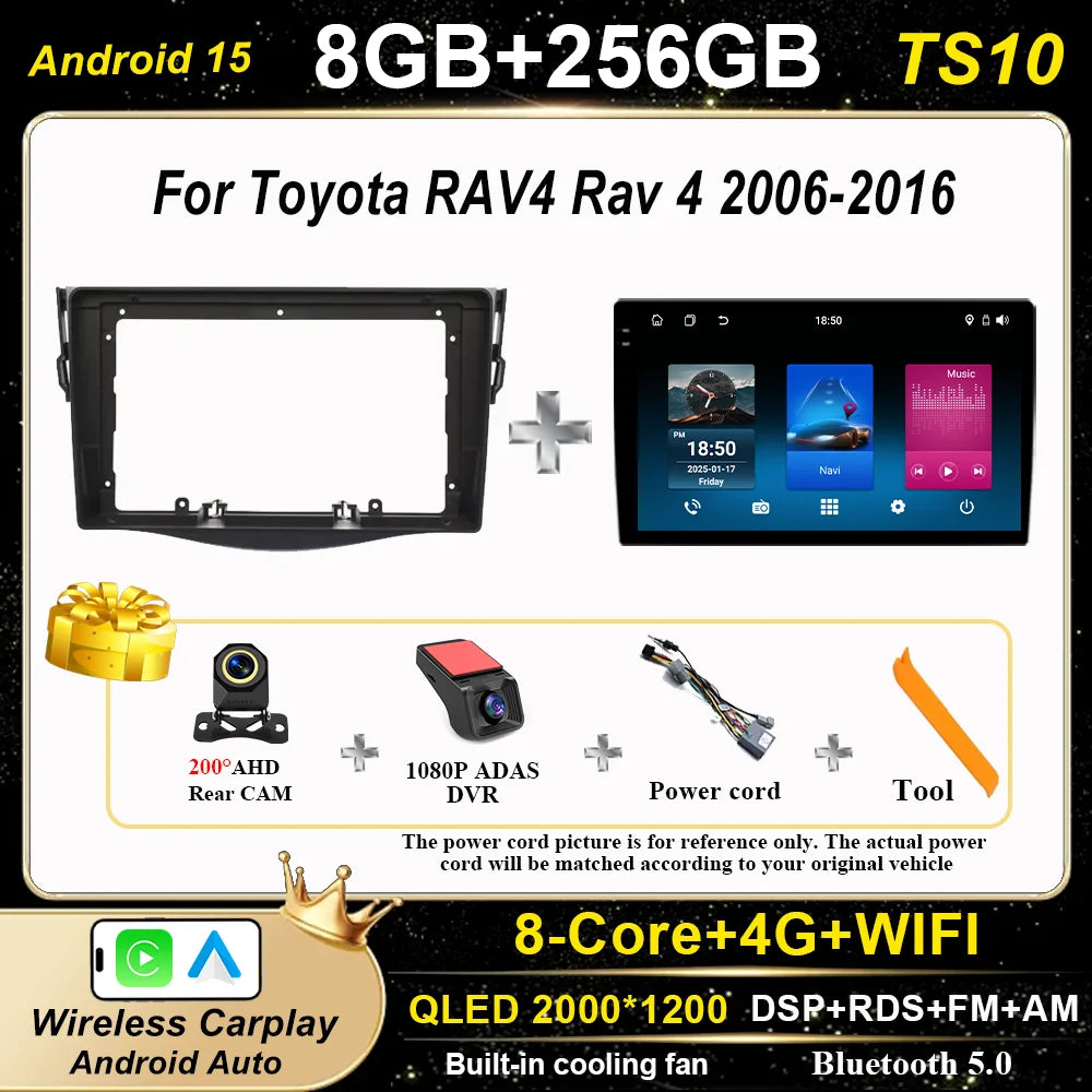 Toyota RAV4 2006-2016 Android Auto Car Stereo GPS Multimedia Player - image 8