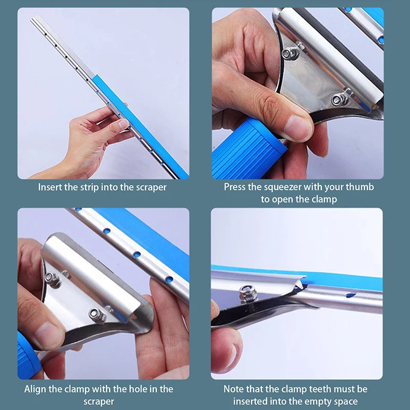 35cm Car & Home Window Squeegee Combo with Microfiber Washer