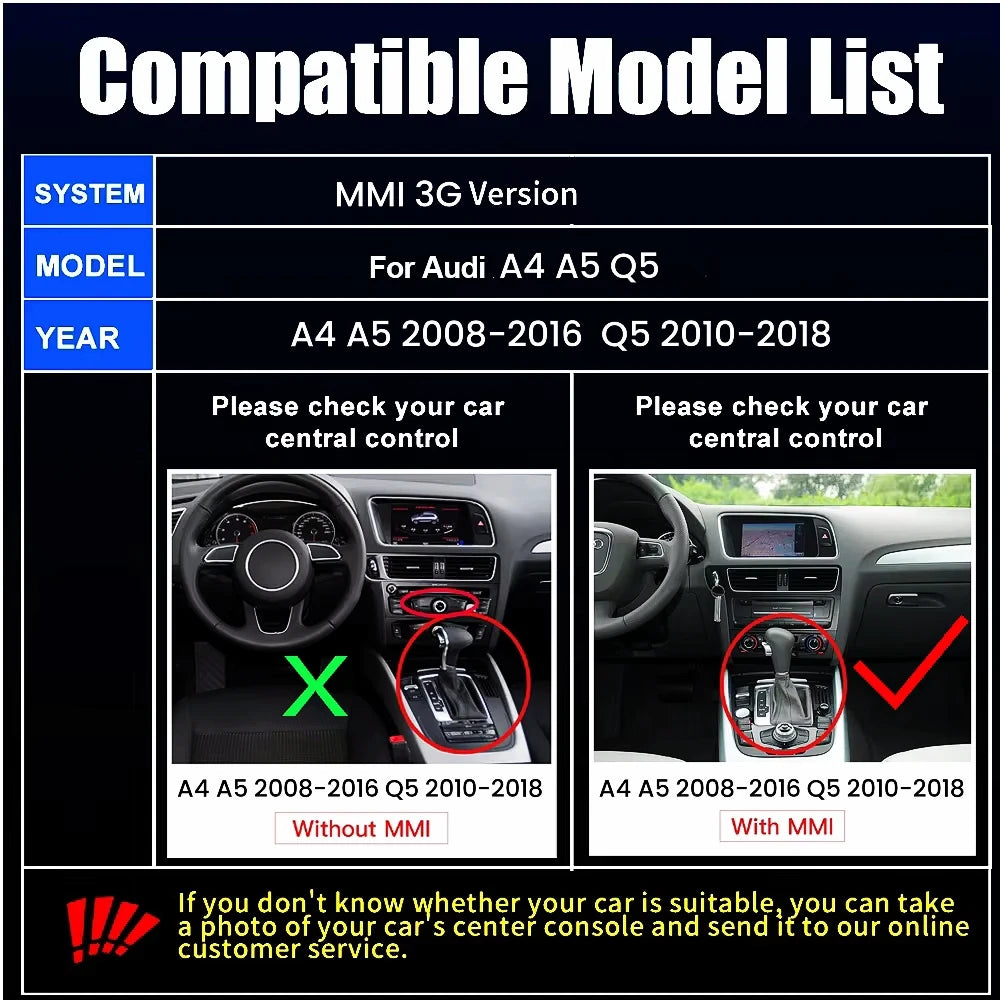 Wireless CarPlay & Android Auto Upgrade for Audi A4 A5 Q5 MMI 3G - image 7