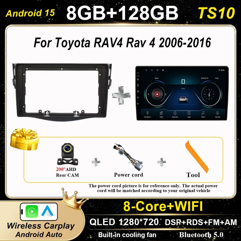 Toyota RAV4 2006-2016 Android Auto Car Stereo GPS Multimedia Player - image 7